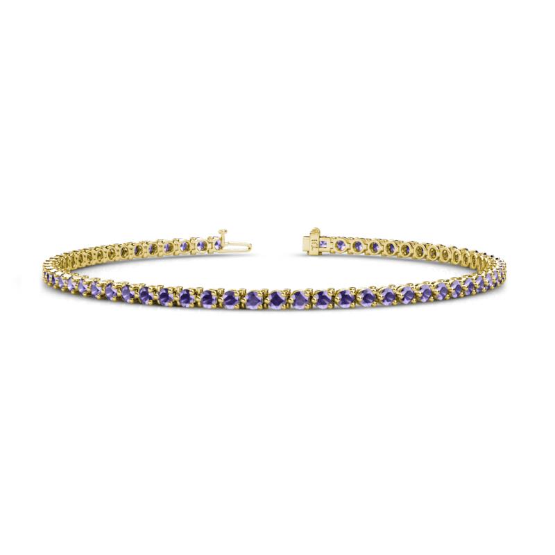 Cliona 2.40 mm Iolite Eternity Tennis Bracelet 