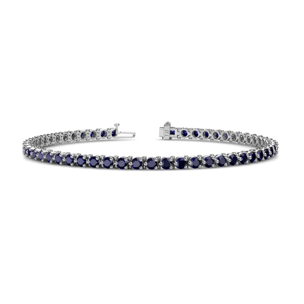 Cliona 2.70 mm Blue Sapphire Eternity Tennis Bracelet 