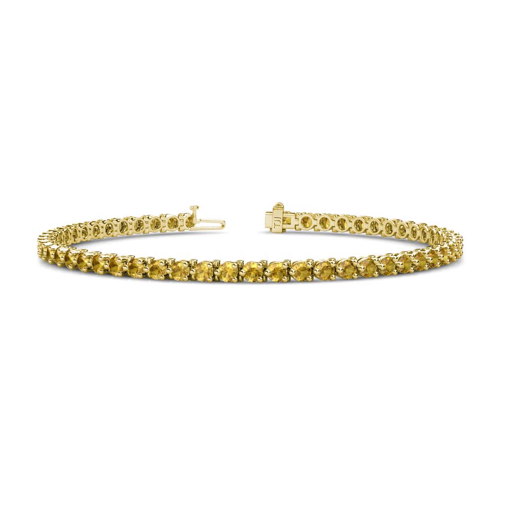 Cliona 2.70 mm Citrine Eternity Tennis Bracelet 