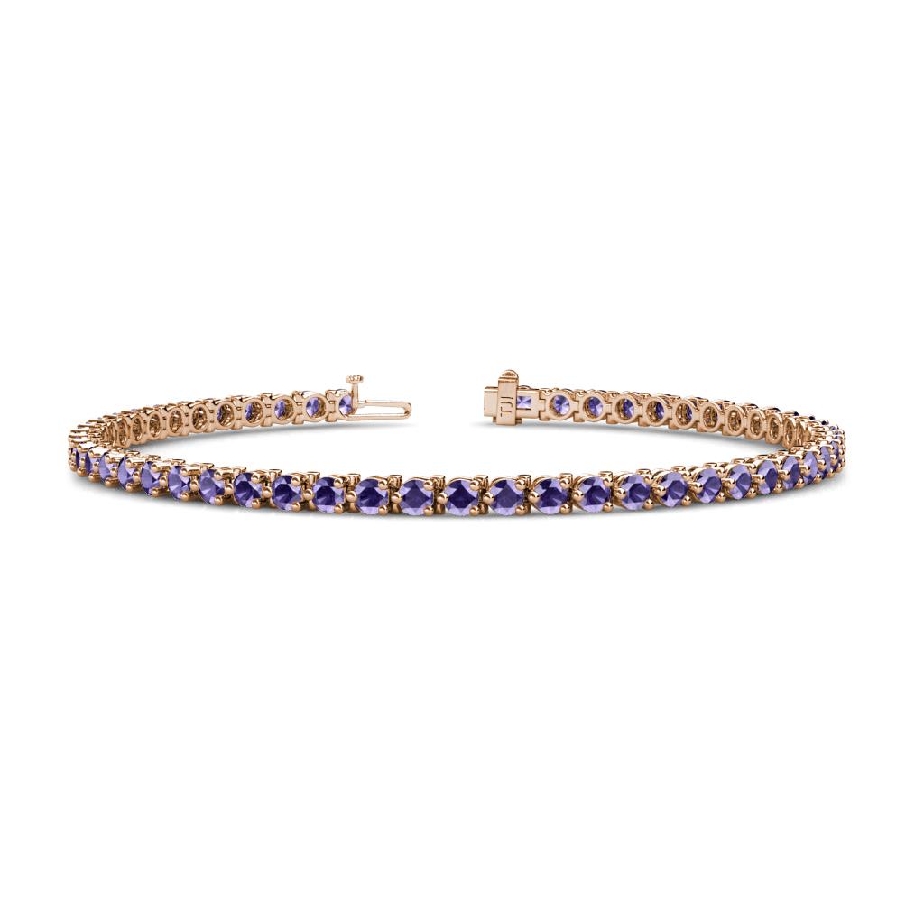 Cliona 2.70 mm Iolite Eternity Tennis Bracelet 