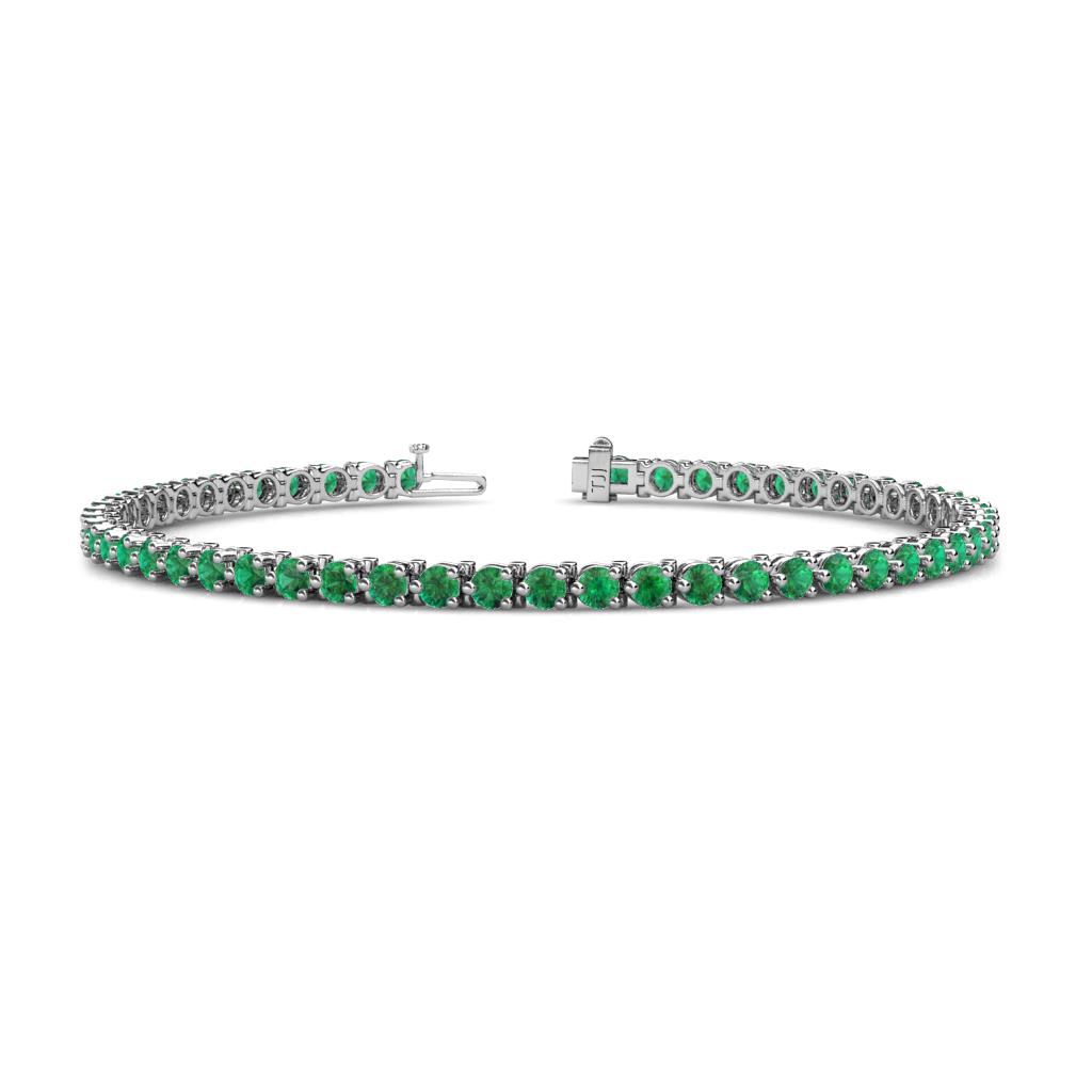 Cliona 2.70 mm Emerald Eternity Tennis Bracelet 