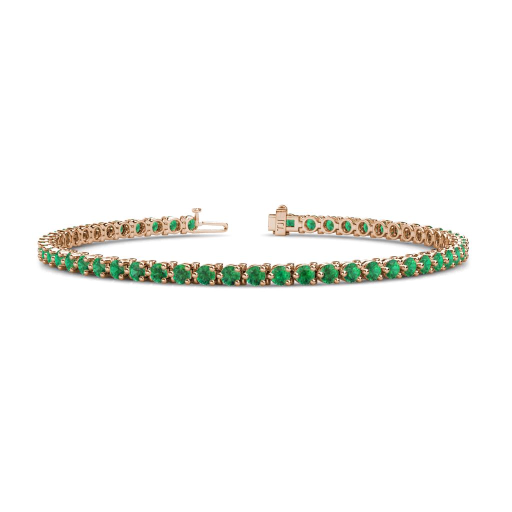 Cliona 2.70 mm Emerald Eternity Tennis Bracelet 