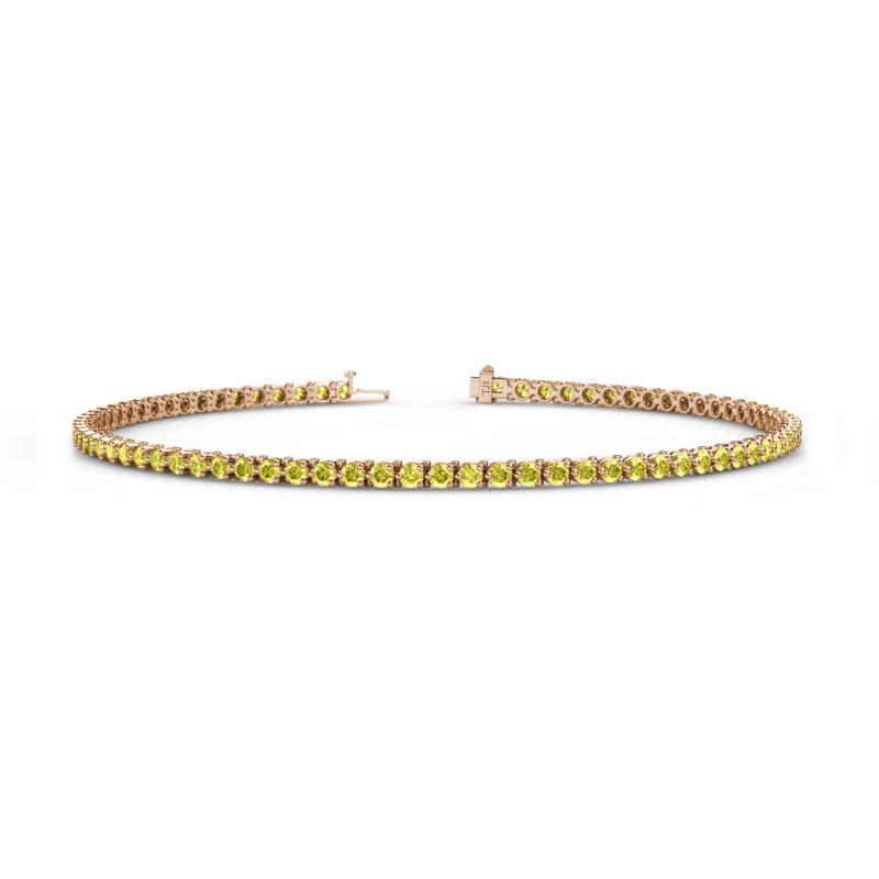 Cliona 2.00 mm Yellow Diamond Eternity Tennis Bracelet 