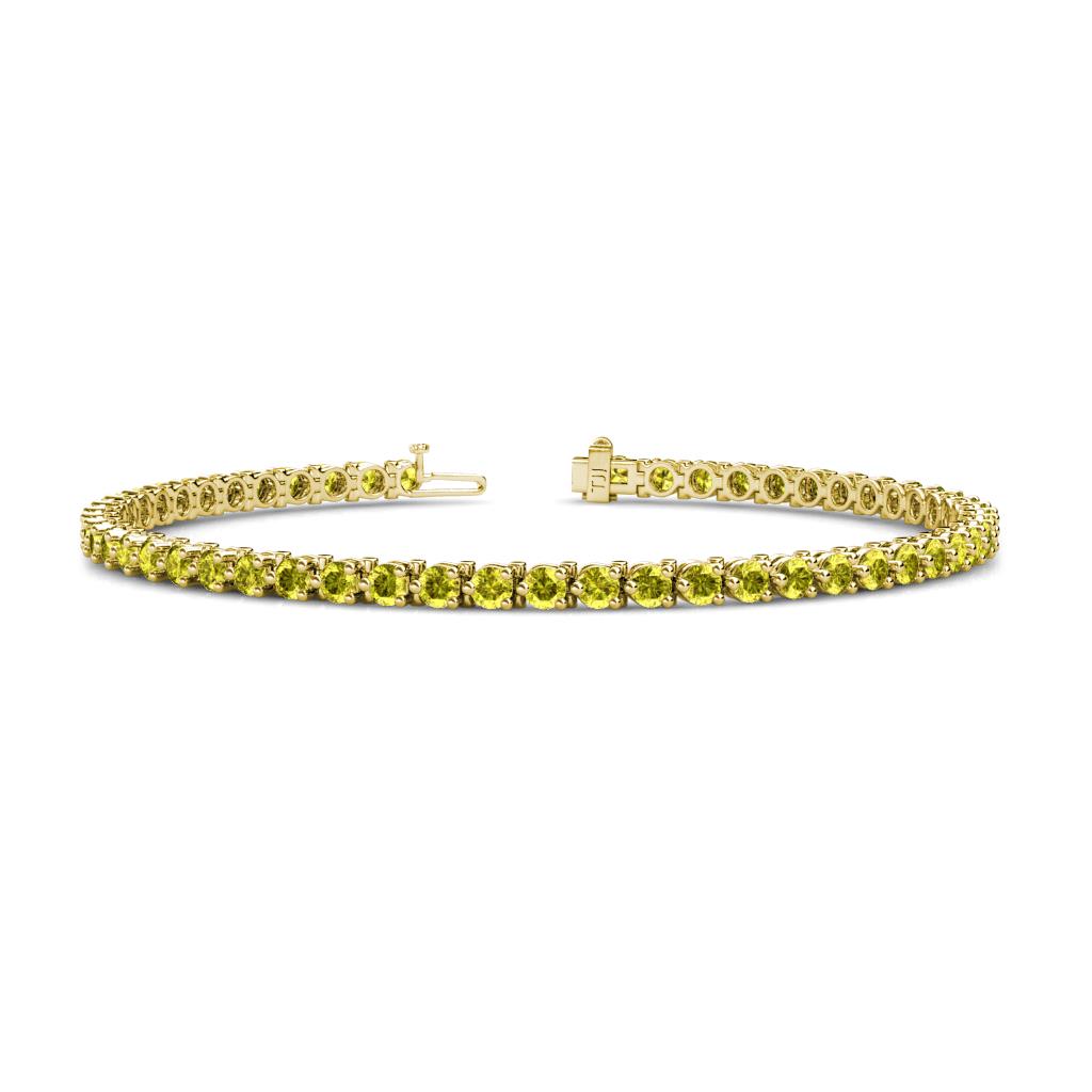Cliona 3.00 mm Yellow Diamond Eternity Tennis Bracelet 