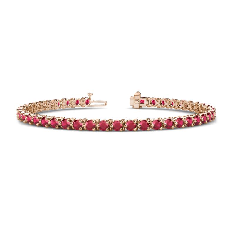 Cliona 3.30 mm Ruby Eternity Tennis Bracelet 