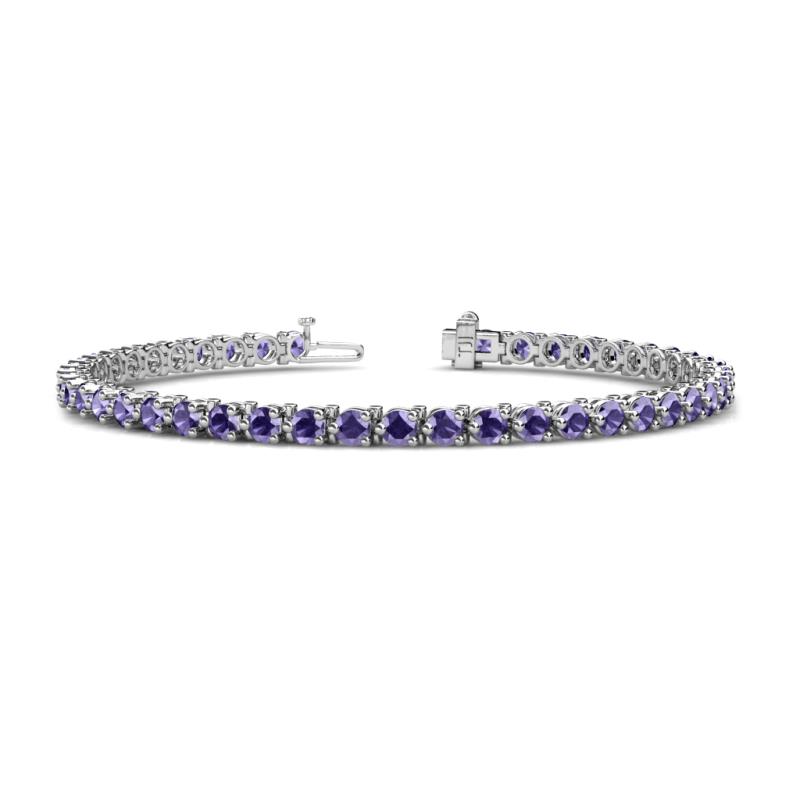 Cliona 3.30 mm Iolite Eternity Tennis Bracelet 