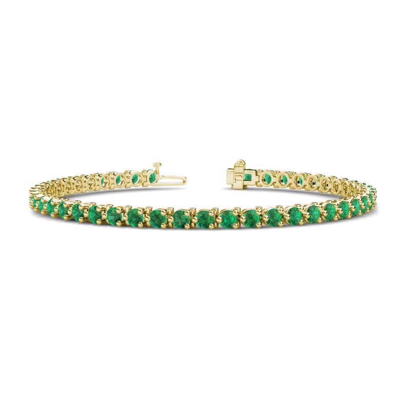 Cliona 3.30 mm Emerald Eternity Tennis Bracelet 