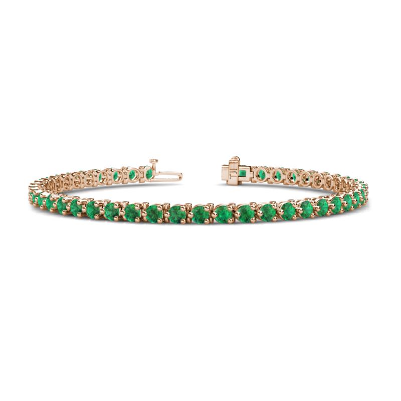 Cliona 3.30 mm Emerald Eternity Tennis Bracelet 