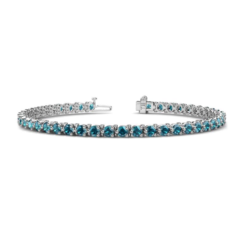 Cliona 3.30 mm London Blue Topaz Eternity Tennis Bracelet 