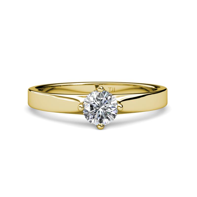 Neve Signature 4 Prong Semi Mount Solitaire Engagement Ring 