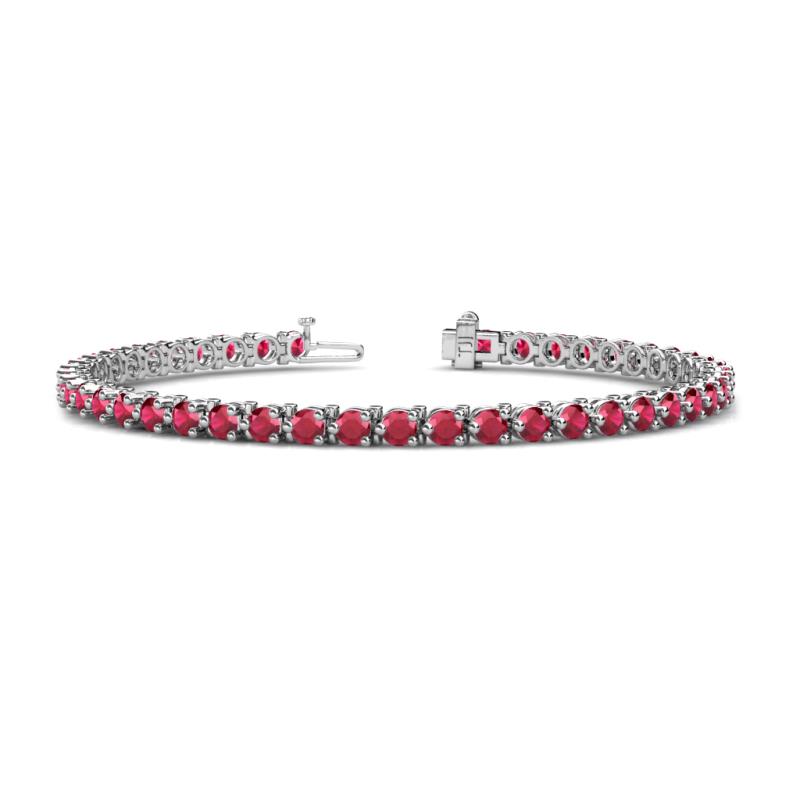 Cliona 3.60 mm Ruby Eternity Tennis Bracelet 