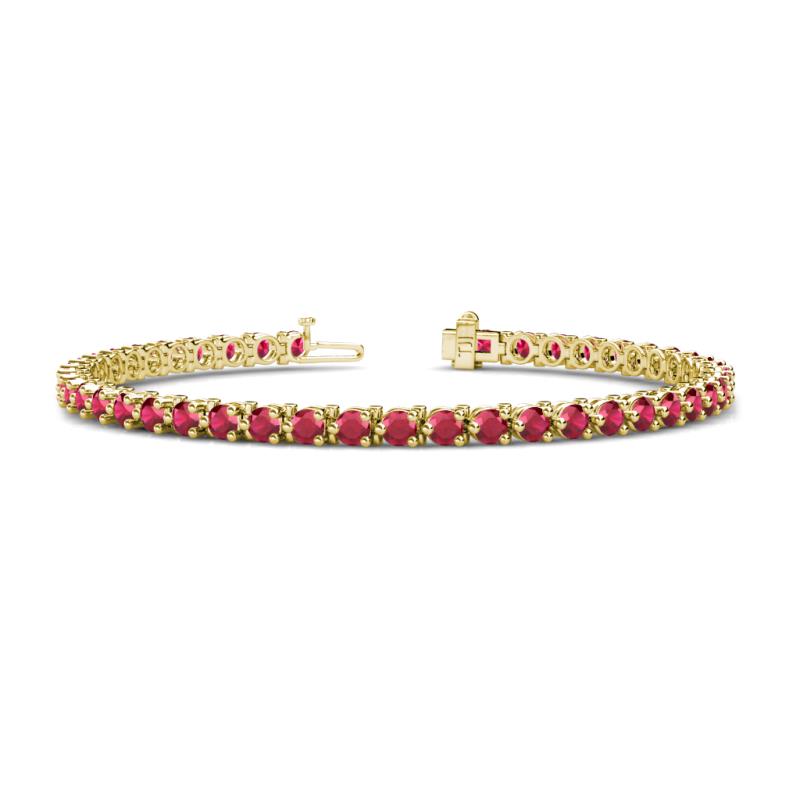 Cliona 3.60 mm Ruby Eternity Tennis Bracelet 