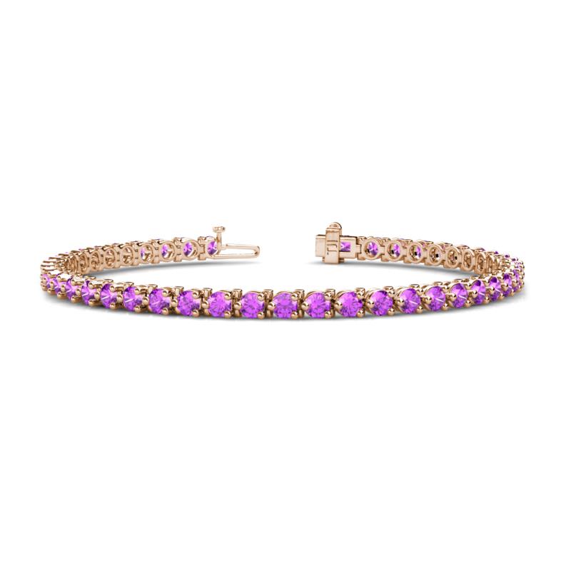 Cliona 3.60 mm Amethyst Eternity Tennis Bracelet 