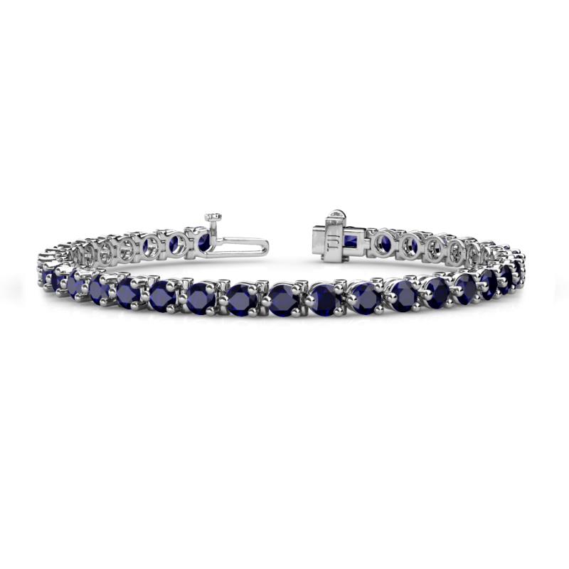 Cliona 4.10 mm Blue Sapphire Eternity Tennis Bracelet 