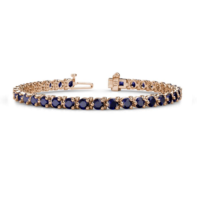 Cliona 4.10 mm Blue Sapphire Eternity Tennis Bracelet 