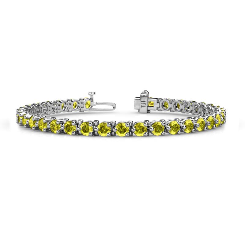 Cliona 4.10 mm Yellow Diamond Eternity Tennis Bracelet 