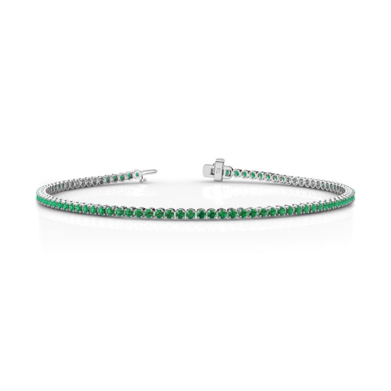 Izarra 1.7 mm Emerald Eternity Tennis Bracelet 