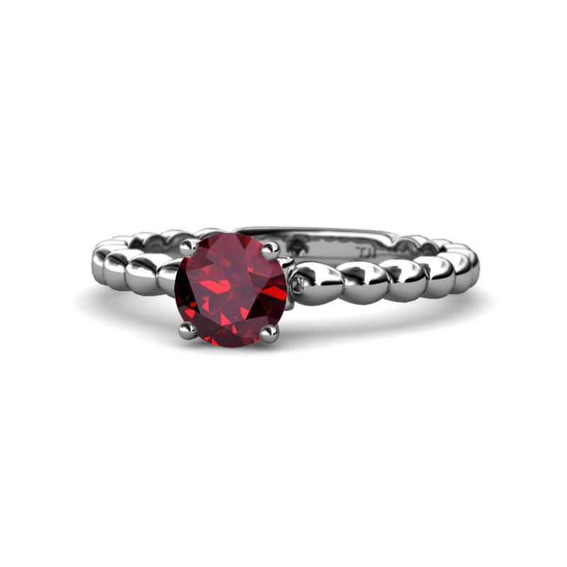 Sariah Desire Ruby and Diamond Engagement Ring 