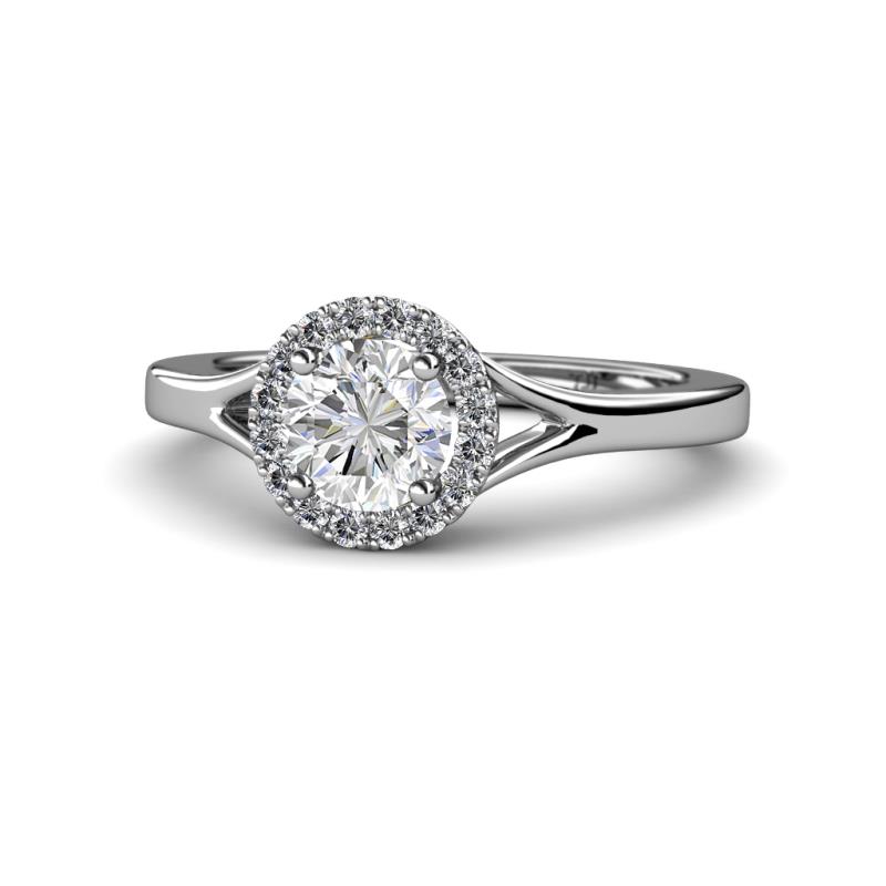 Lyneth Desire Round Diamond Halo Engagement Ring 