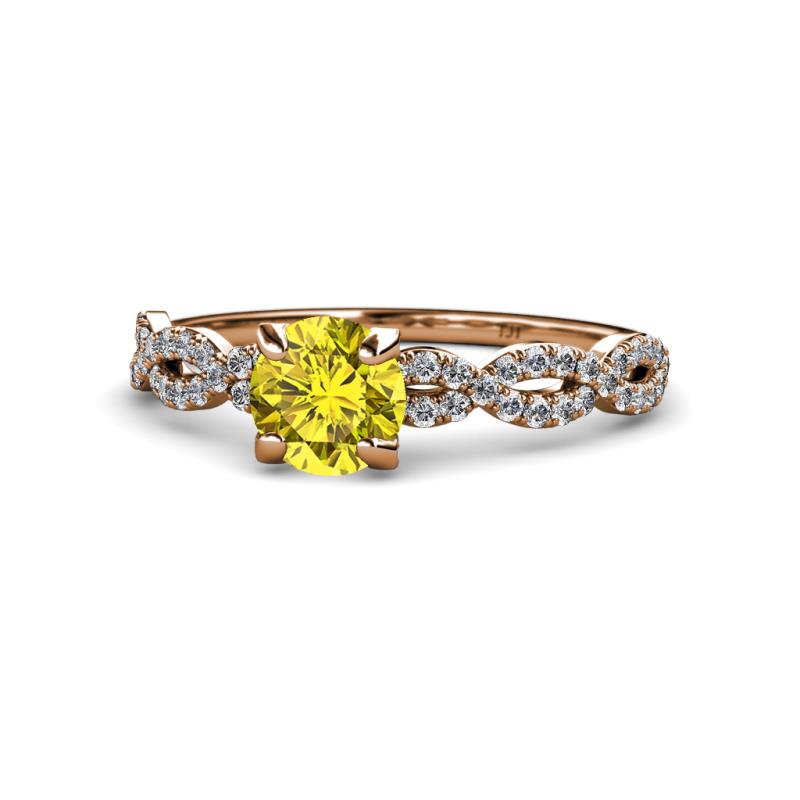 Milena Desire Yellow and White Diamond Engagement Ring 