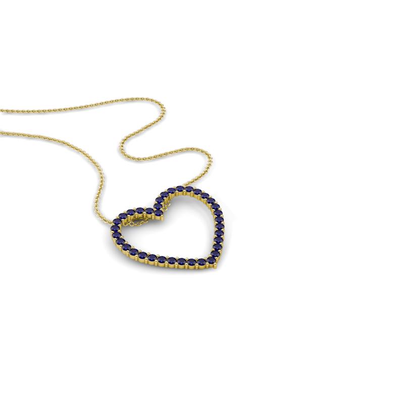 Elaina Blue Sapphire Heart Pendant 