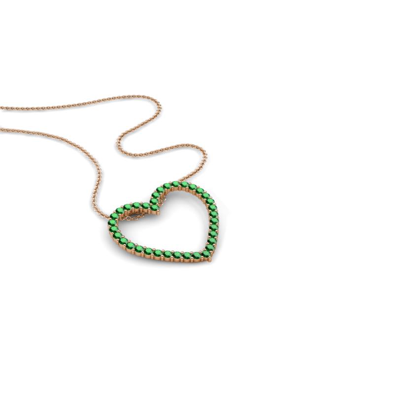 Elaina Emerald Heart Pendant 