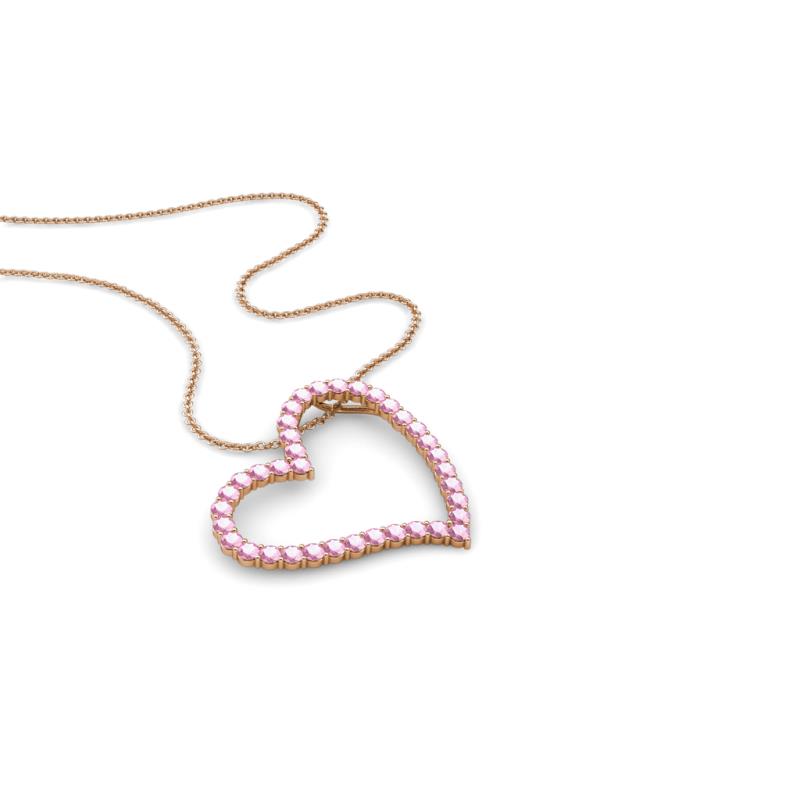 Avery Pink Tourmaline Heart Pendant 