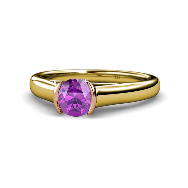 Ellie Desire Amethyst and Diamond Engagement Ring 