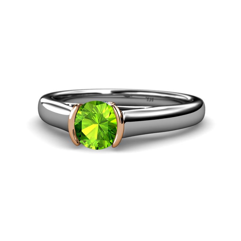 Ellie Desire Peridot and Diamond Engagement Ring 