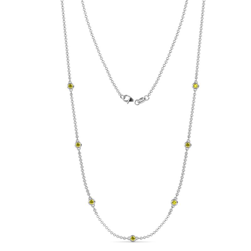 Salina (7 Stn/2.6mm) Yellow Diamond on Cable Necklace 