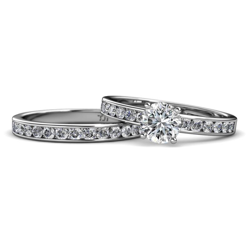 Salana Classic Diamond Bridal Set Ring Diamond Womens Engagement Ring Matching Diamond Band ctw K White Gold