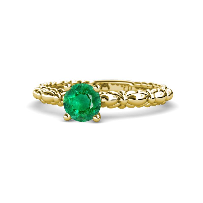 Viona Signature Emerald Solitaire Engagement Ring 