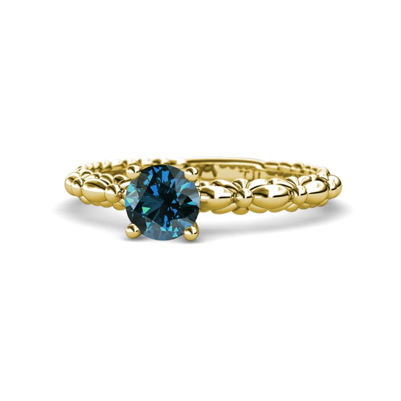Viona Signature Blue Diamond Solitaire Engagement Ring 