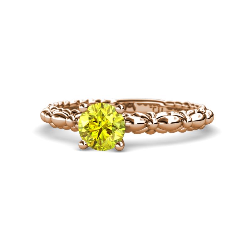 Viona Signature Yellow Diamond Solitaire Engagement Ring 
