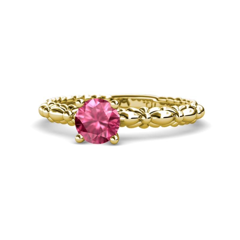 Viona Signature Pink Tourmaline Solitaire Engagement Ring 
