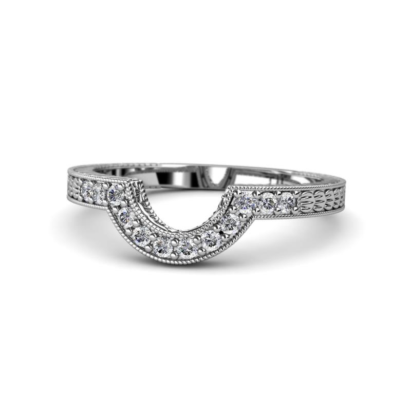 Desire Diamond Curved Wedding Band