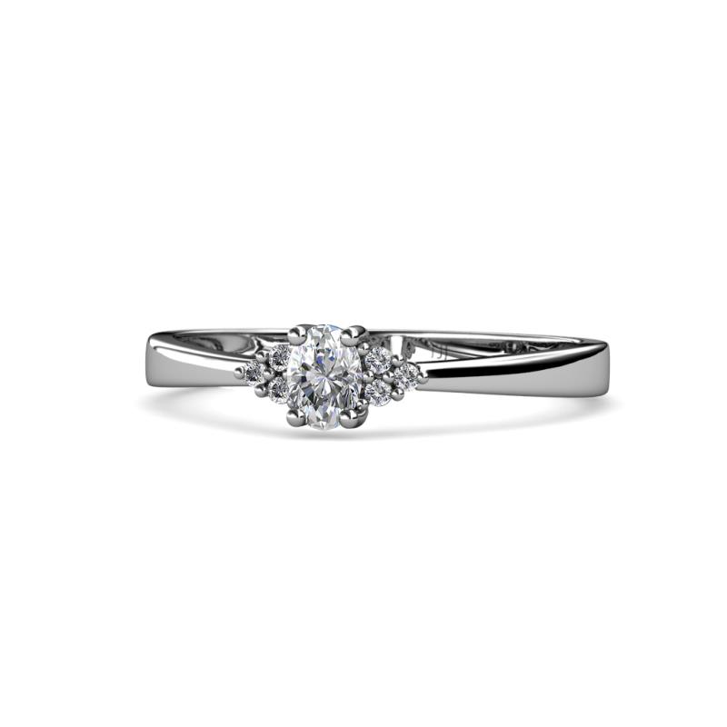Jessica Oval Cut Diamond Promise Ring 