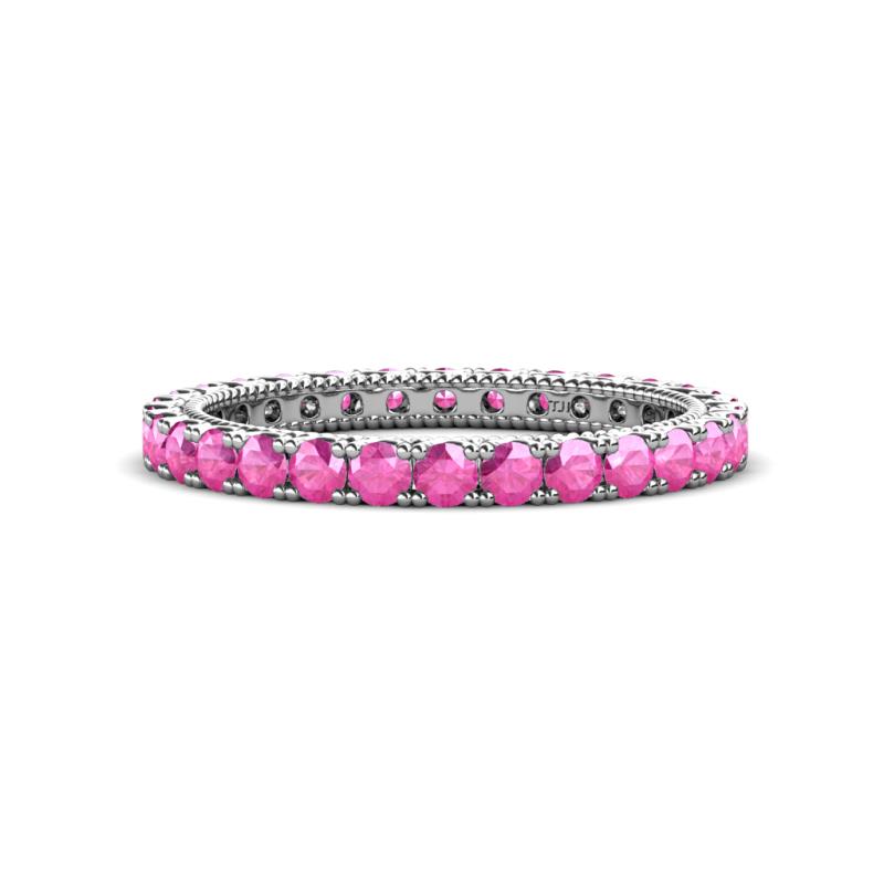 Ellen 2.40 mm Pink Sapphire Eternity Band 