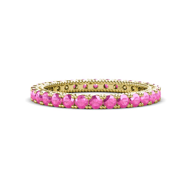 Ellen 2.40 mm Pink Sapphire Eternity Band 