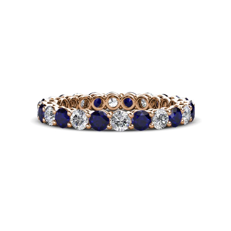 Tiffany 2.80 mm Blue Sapphire and Diamond Eternity Band 