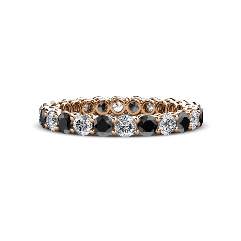 Tiffany 2.80 mm Black and White Diamond Eternity Band 