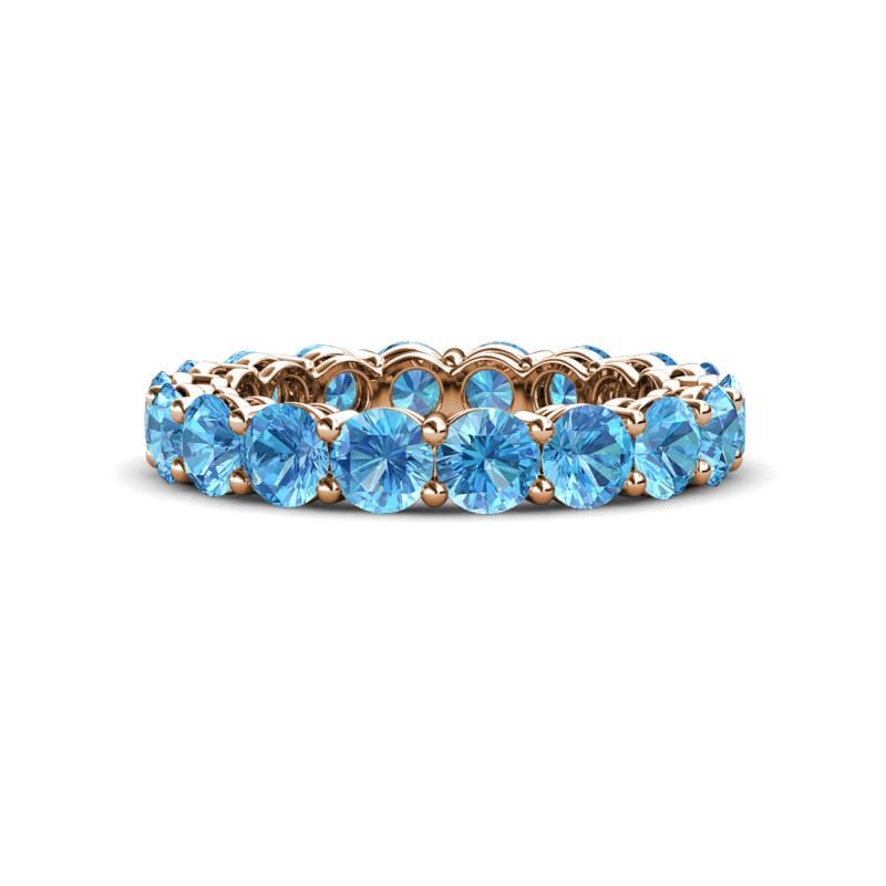 Tiffany 3.80 mm Blue Topaz Eternity Band 