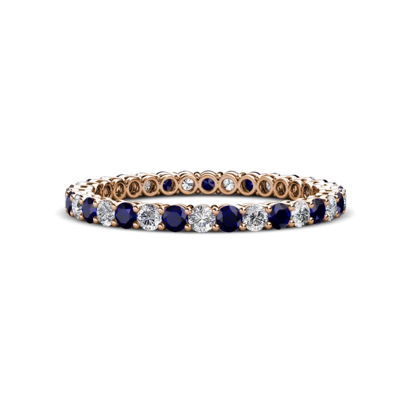 Tiffany 2.00 mm Blue Sapphire and Diamond Eternity Band 