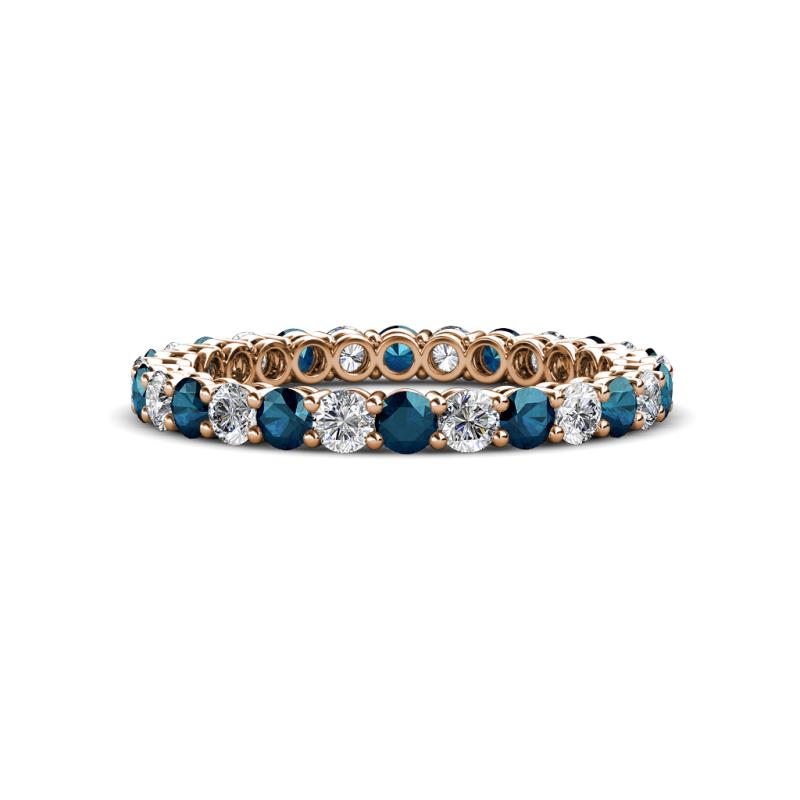 Tiffany 2.40 mm Blue and White Diamond Eternity Band 