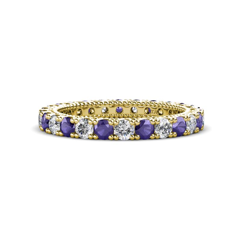 Ellen 2.70 mm Iolite and Diamond Eternity Band 