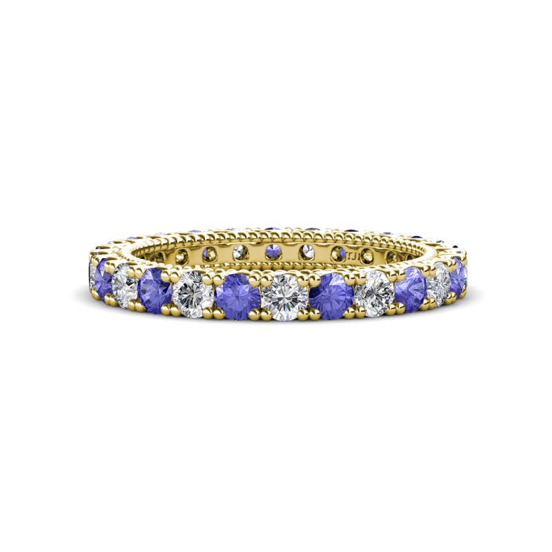 Ellen 2.70 mm Tanzanite and Diamond Eternity Band 