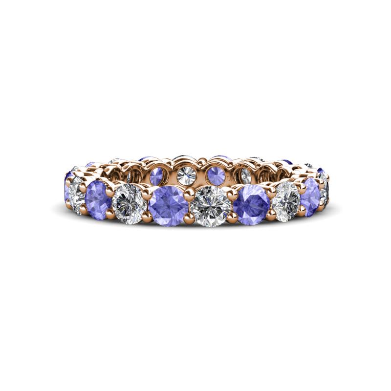 Tiffany 3.40 mm Tanzanite and Diamond Eternity Band 