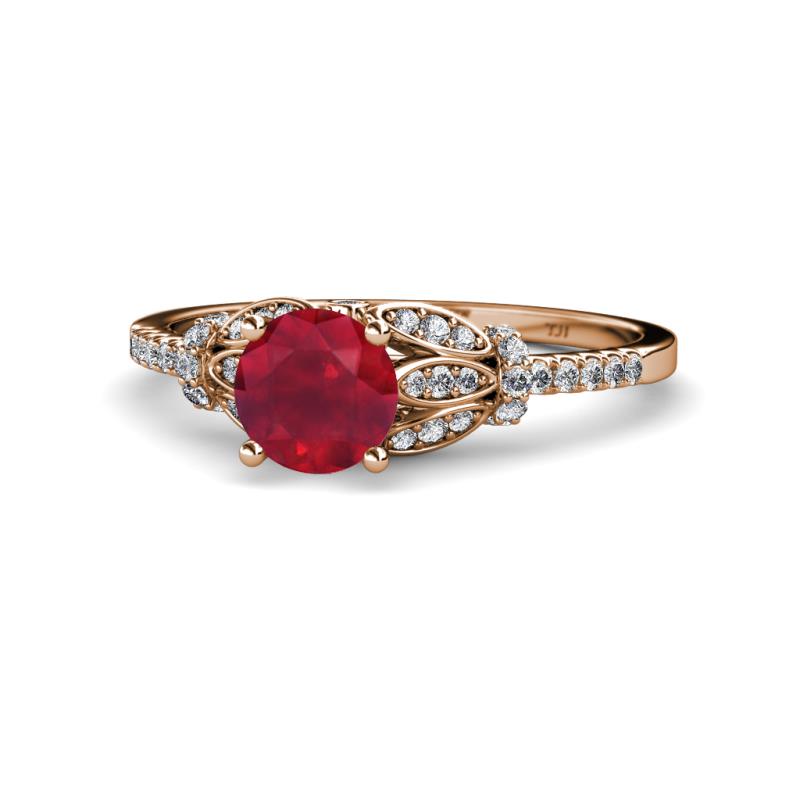 Katelle Desire Ruby and Diamond Engagement Ring 