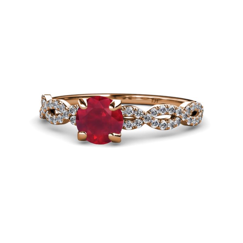 Milena Desire Ruby and Diamond Engagement Ring 