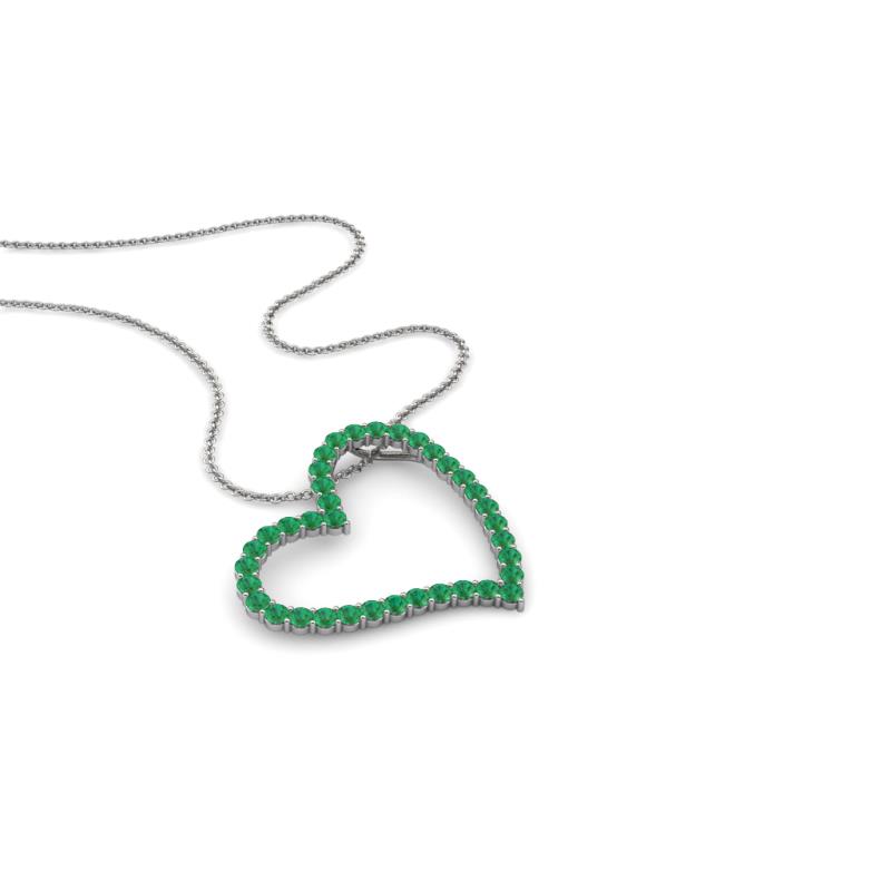 Avery Emerald Heart Pendant 